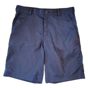 Nike Dri Fit Golf Shorts Mens 32 Medium Solid Black Stretch Athletic